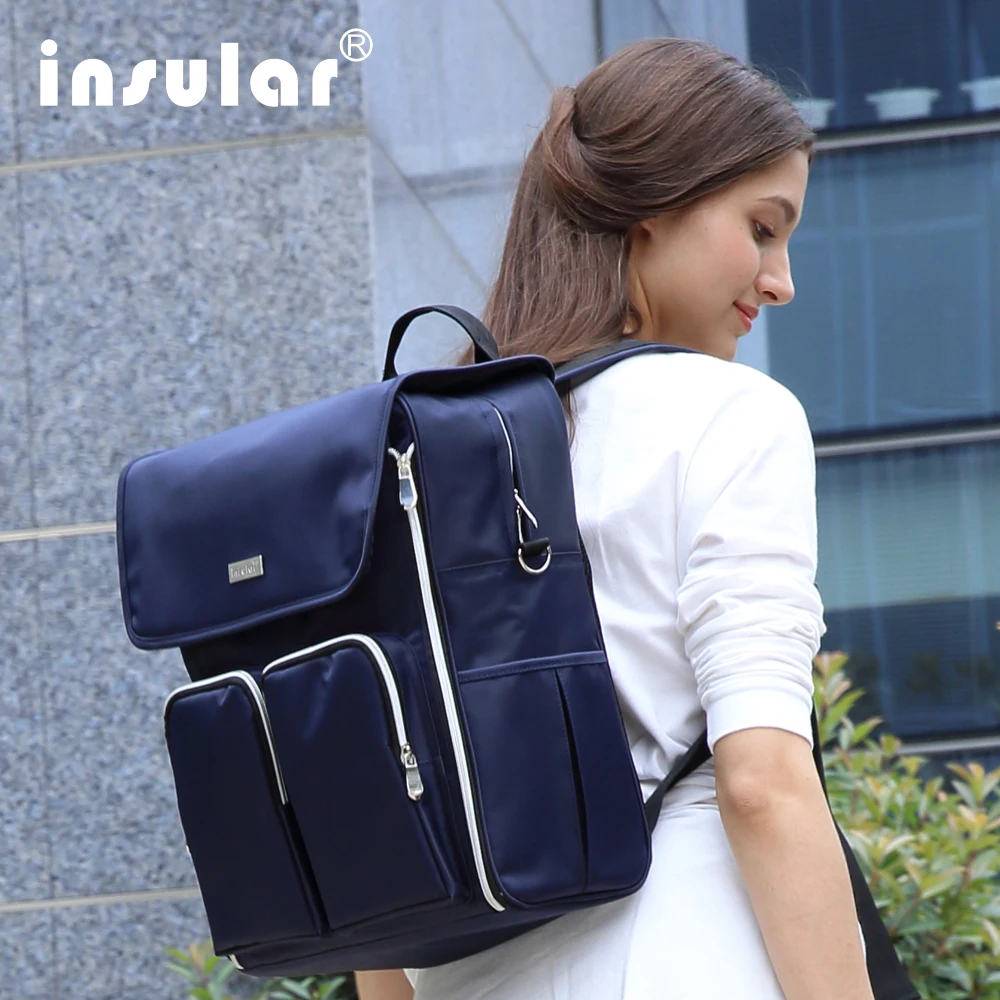 

Large Capacity Nursing Changing Bag for Mummy Waterproof Multi Function Outdoor Backpack for Baby Care Stroller Bag