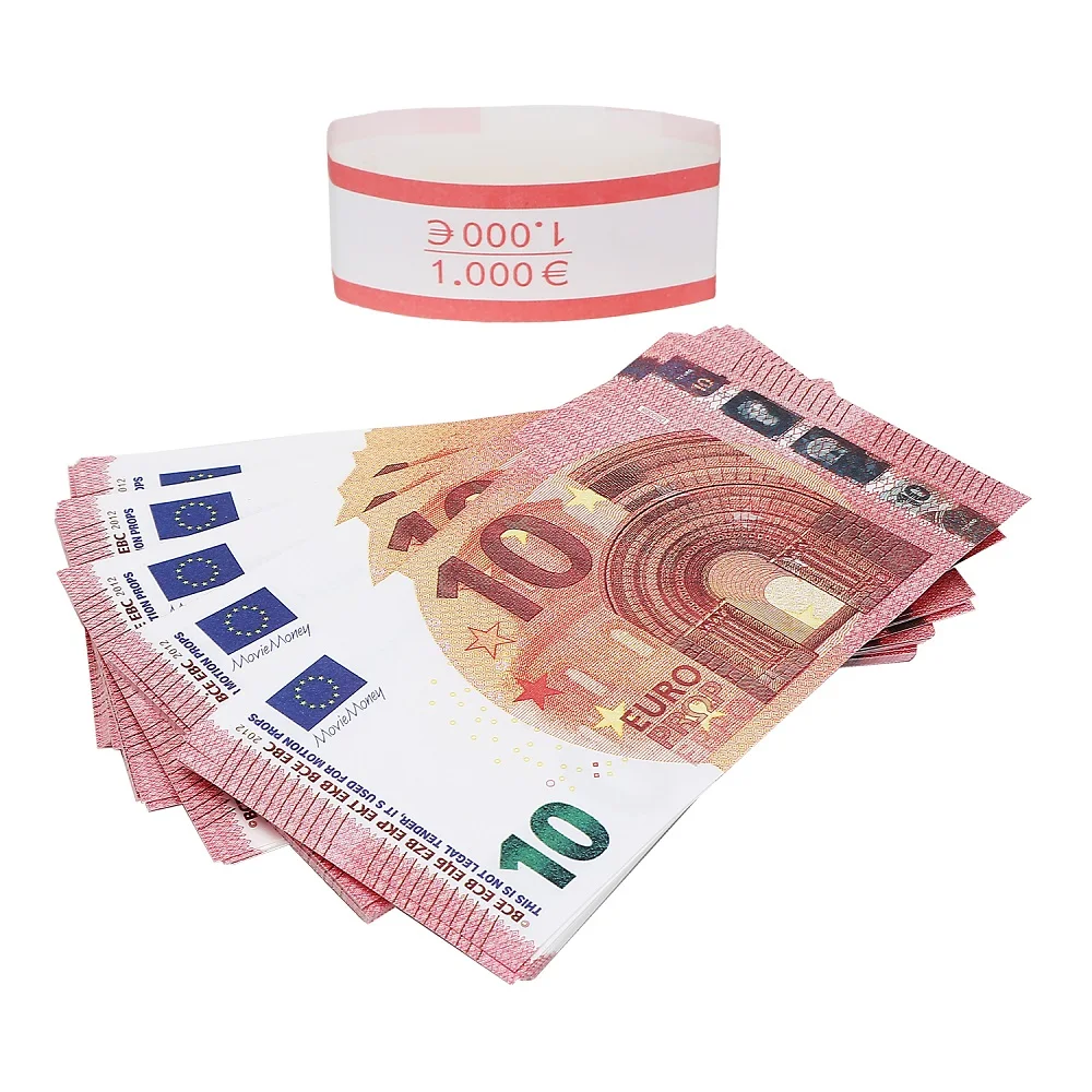 

Fake Money 10 euro Bills, fake 10 euro banknote Realistic Play Money That Looks Real, Double-Sided Pretend Play Prop 3000pcs