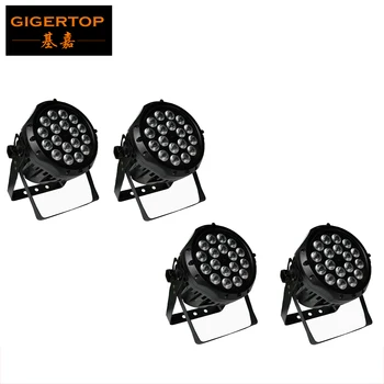 

TIPTOP 4XLOT Waterproof LED 18x10W par Light,18x10W RGBW LED Par Light, IP65 Outdoor LED Par Can Stage Lighting Show DMX 4/8CH