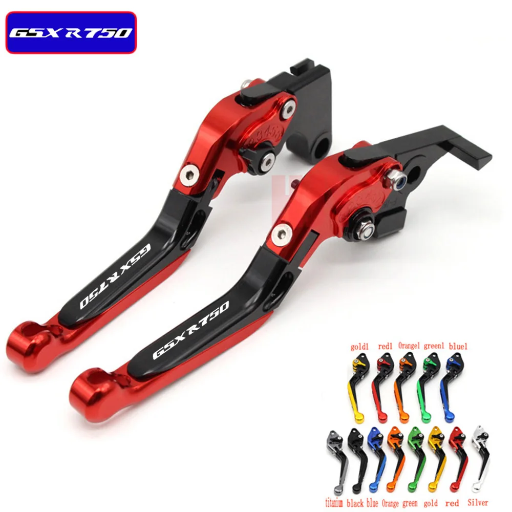 Laser Logo (gsxr 750) 13 Colors Cnc Motorcycle Brake Clutch Levers For
