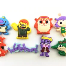 16 шт ПВХ Wallykazam! Аксессуары для обуви обувь очаровательные украшения для обуви для КРОК браслет детский подарок