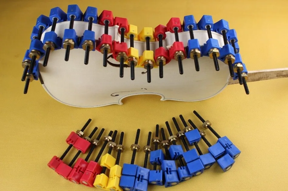 Violin maker tools, 32pcs violin clamps fix top and back repair tools