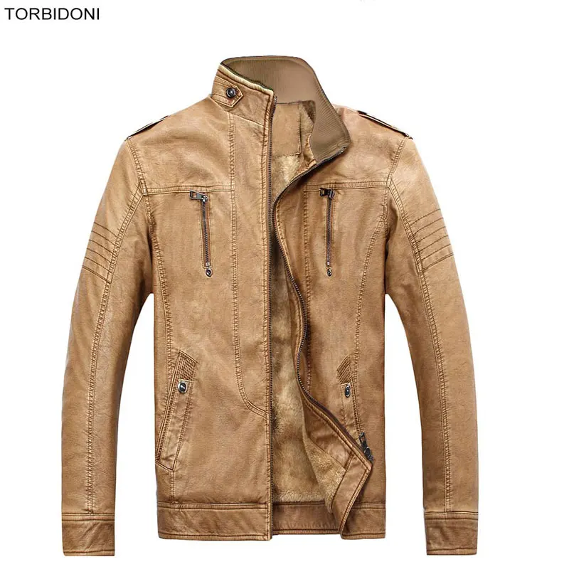 Winter Leather Jacket Men Faux Fur Warm Jackets and Coats Thickening Trench Coat Jaqueta de Couro Motorcycle Outdoor Jacket 3XL