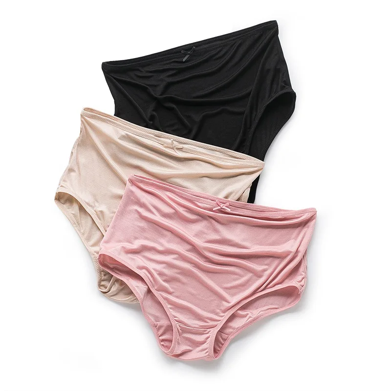 

OR-19, 2pcs/lot, Summer Maternity briefs 100% mulberry silk underwear, High waist, M, L, XL