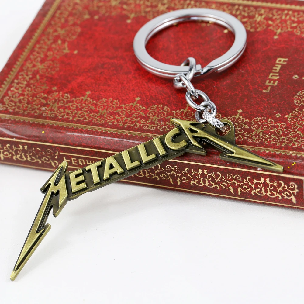 Music Band Orchestra Metallica Keychain Drop shipping Metal Key Rings