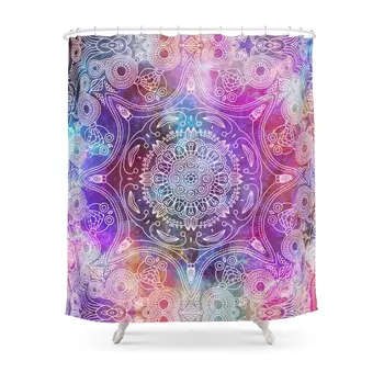 

Spiritual Mantra #2 Shower Curtain Polyester Fabric Bathroom Home Decoration Waterproof Print Shower Curtains with Hooks