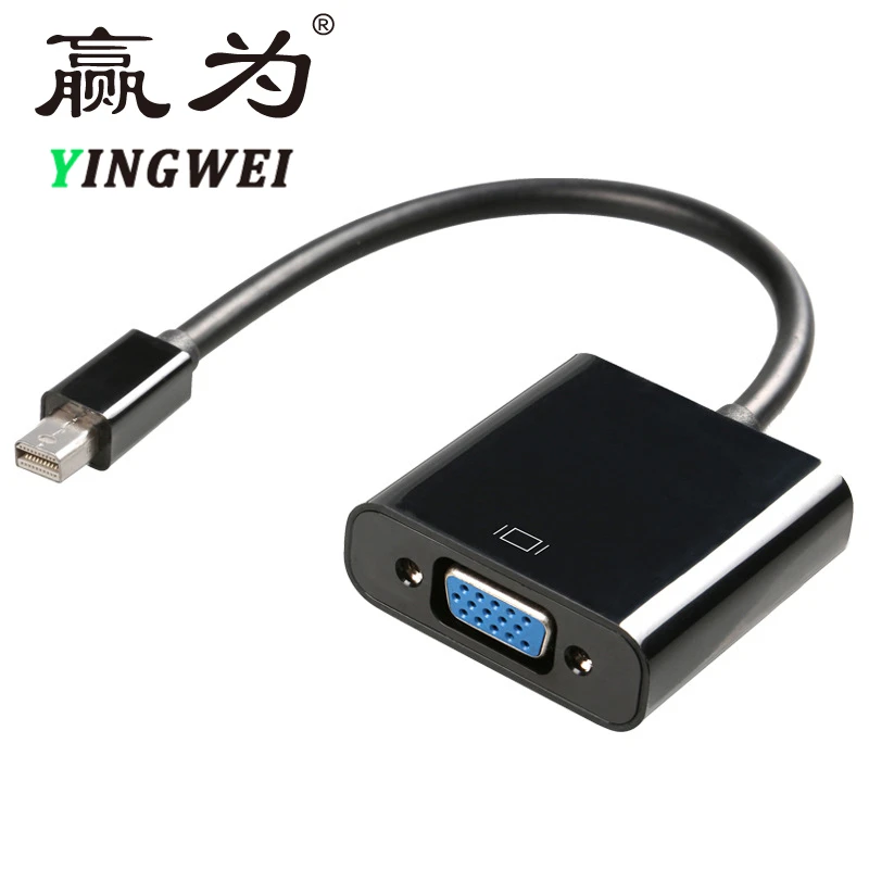 

Mini DisplayPort Thunderbolt Display Port Mini DP To VGA Cable Adapter 1080P For MacBook Air Pro Video Extension Converter Cable