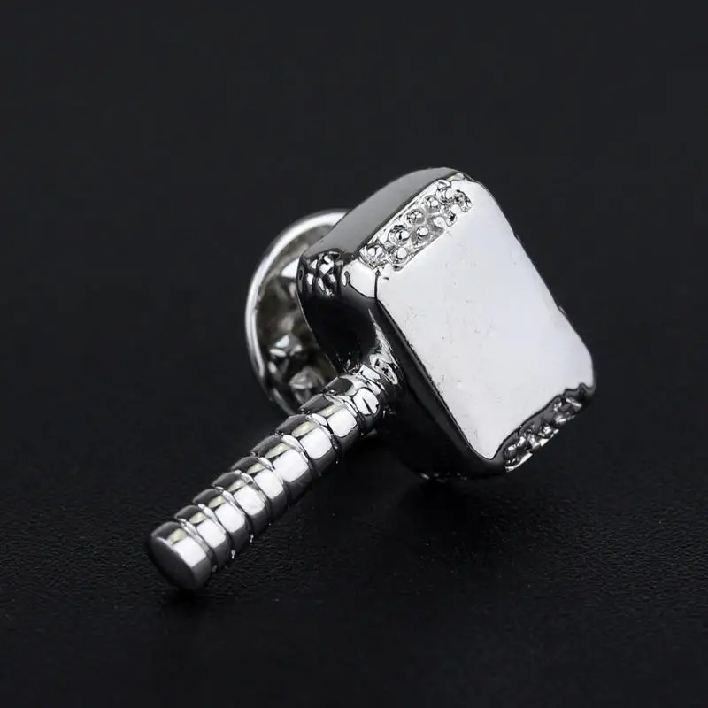 

Cool Marvel Avengers Thor Hammer Brooches For Men Fans Gifts Accessories Jewelry Action Figure Cosplay Toys