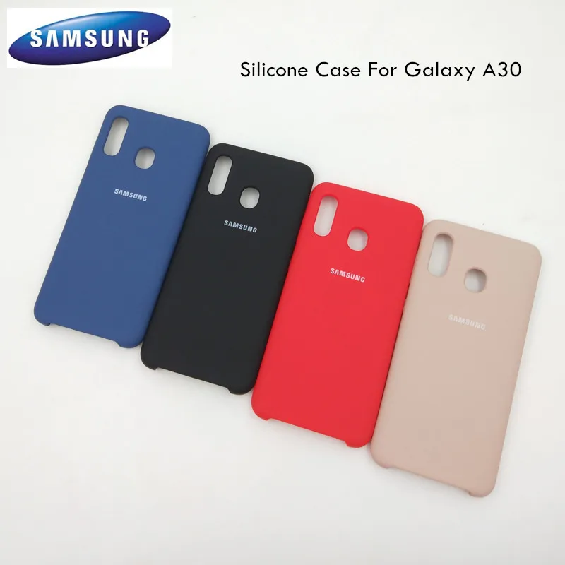 

Original Samsung Galaxy A30 Phone Case Silky Silicone Cover for Galaxy A 30 Ultra-thin Soft Protective Case coque