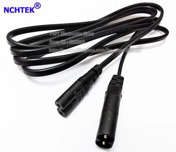 

NCHTEK C7/C8 Power Adapter Converter Cable, European IEC 320 C7 Female to C8 Male Plug Extension Cord/Free Shipping/5PCS