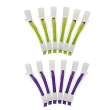 6pcs/Set DIY Hair Cutting Clips Salon Hair Clips Penguin Positioning Hairpin Fixing Long Clamp Hair Accessories