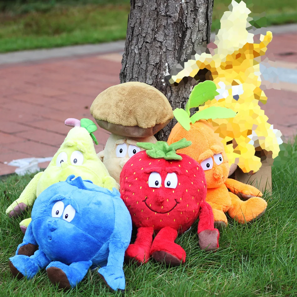 

Hot Fruits Vegetables cauliflower Mushroom blueberry Apple Onion Starwberry 9" Soft Plush Doll Toy
