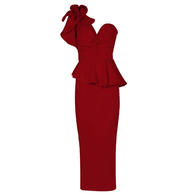 2018 вечерние платье ниспадающее платье с оборками 2018 женское сексуальное платье миди с воланом элегантное Имперское Клубное облегающее