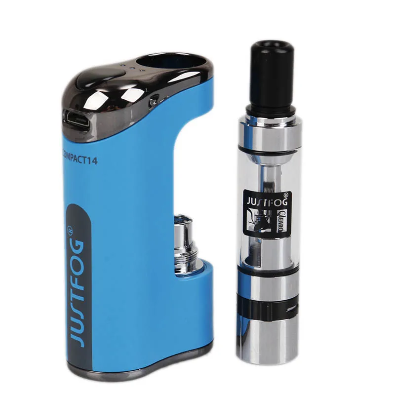 Vape Kit JUSTFOG Compact 14 Starter с 1,8 мл Q14 атомайзер бак 1.6ohm катушка 1500 мАч батарея электронная сигарета, ручка комплект 5 шт