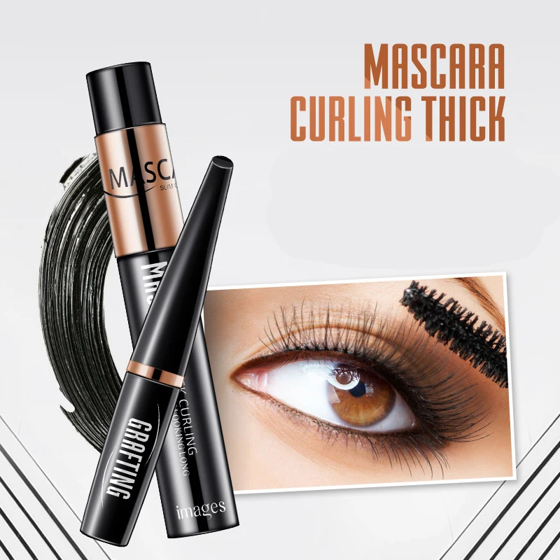 

2pcs/Set NEW 4D Silk Fiber Eyelash Mascara Long Extension Make Up Kit Big Eye M1