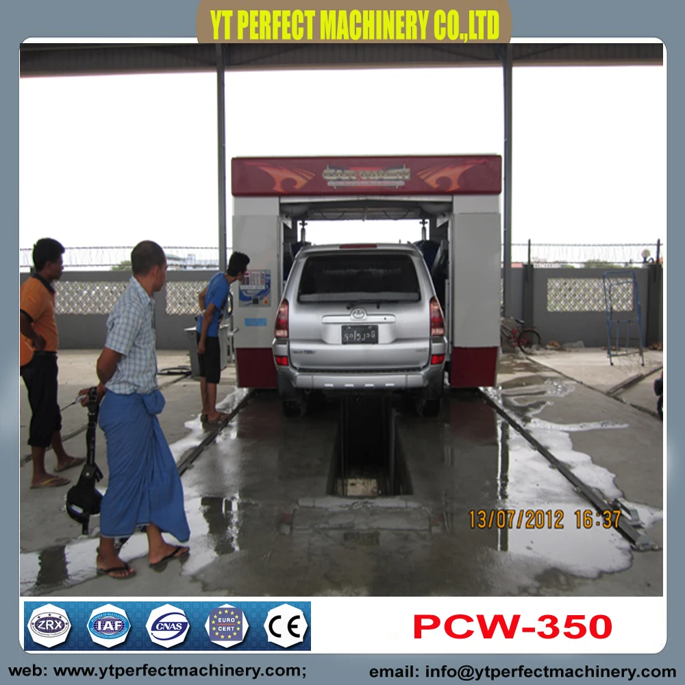 

PCW-350 Fully Automatic Rollover Car Washing Equipment with 5 Brushes Water Reuse system