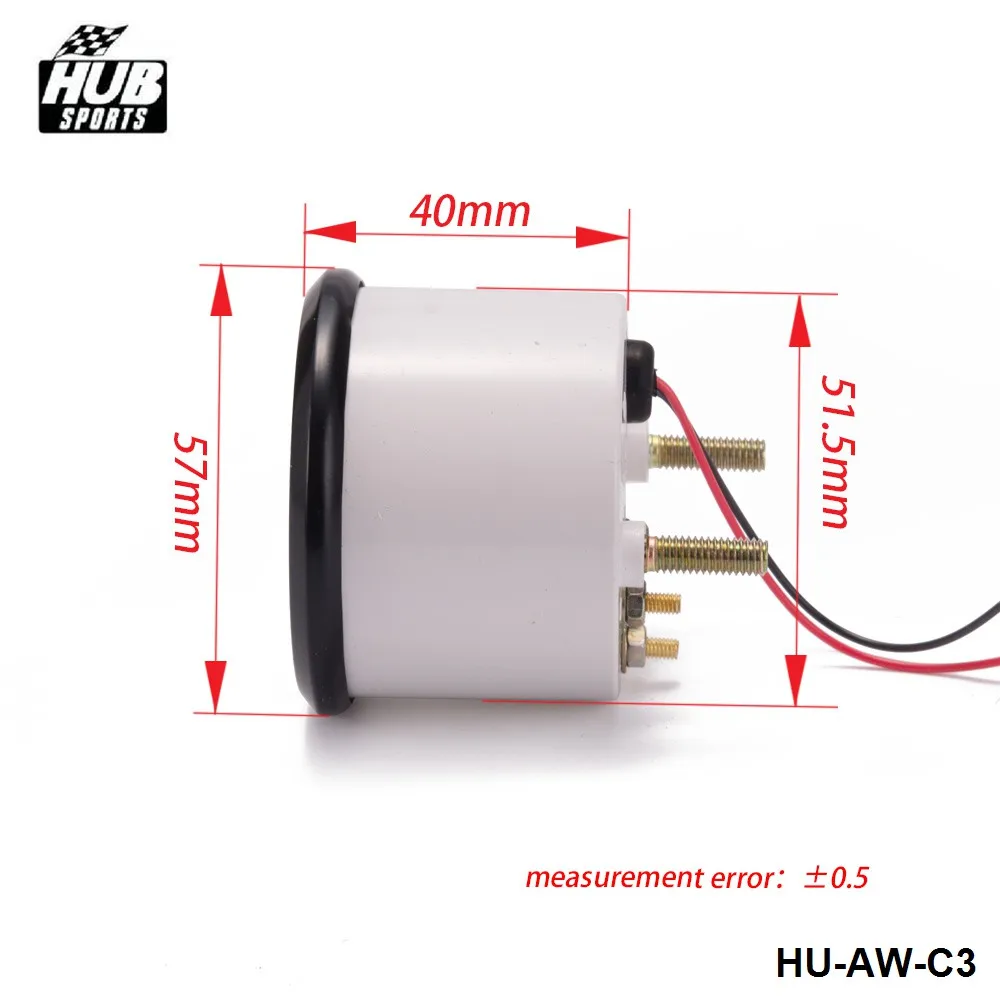 52 мм 3 в 1 Автомобильный измеритель точности, температура воды, давление масла, Масляный Пресс или вольт датчик с датчиком HU-AW-C3