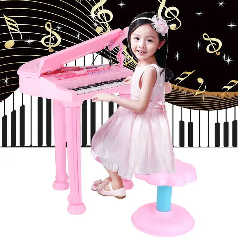 

Kids Electronic Grand Keyboard Piano Musical Instrument Keyboard Organ Toy Microphone Educational Toys Gift For Children