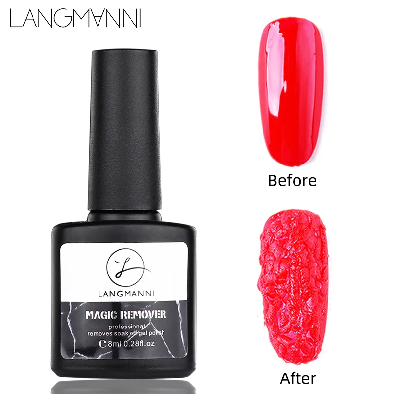 

LANGMANNI Brand 1PCS 8ML/15ml Burst Nail Polish Gel Remover Manicure Discharge Cleaning Liquid Nails Accessories Nail Care