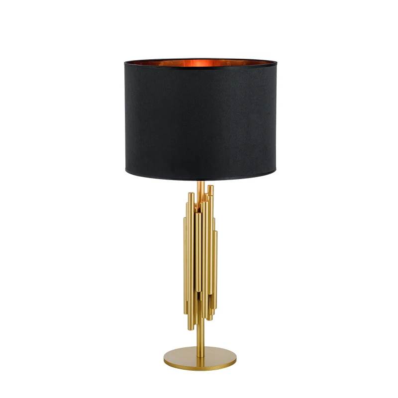

Modern Luxury Led Desk Lamp American Living Room Table Lights Loft Desk Lights Brushed Titanium Gold Desk Lamps Kitchen Fixtures