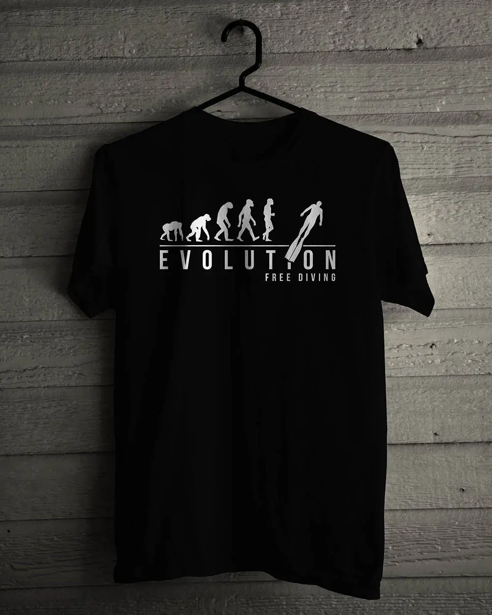 

Men'S Lastest 2019 Simple Style New Evolution Freediving Pro Freediver Community Graphic Black Shirt Tee Shirt