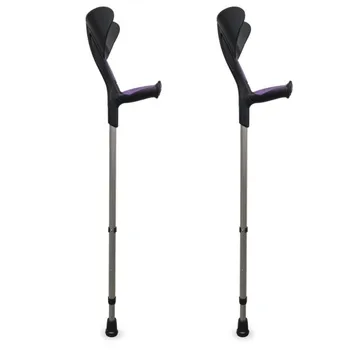 

2 Advance Crutches Pack | Anatomic Rubber Handle | Purple