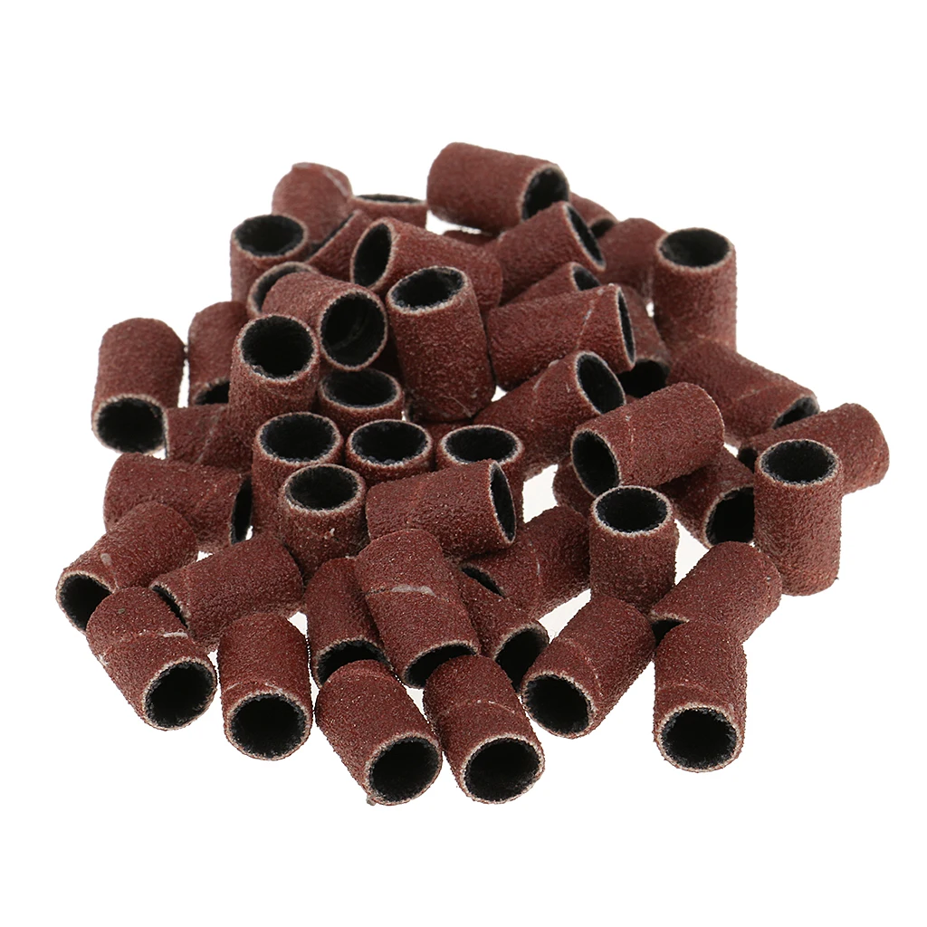 50 Piece Nail Drill Sanding Band Machine Replacement Bits Pedicure Tool Nail Electric Polishing Milling Machine Accessories