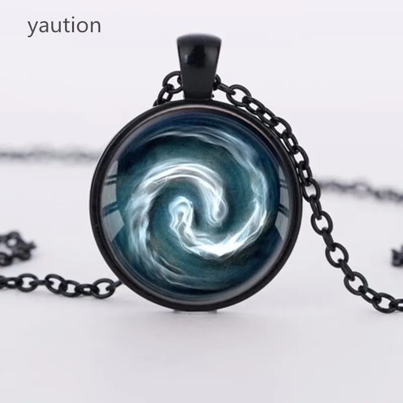 3 Colors Avatar The Last Airbender Pendant Air Nomad Necklace Glass Cabochon Round Dome Necklace
