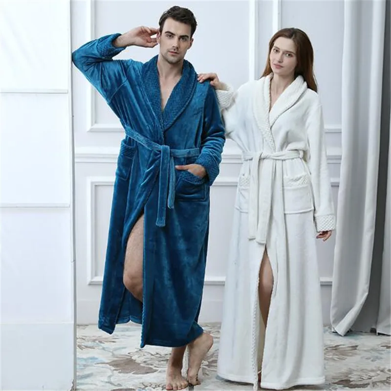 Aliexpress.com : Buy Unisex Nightgowns 2019 Autumn Winter Men Pajamas ...