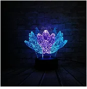 Новый 3D лампа Эльза Анна Принцесса мультфильм Fiugre Смешанные Многоцветный Led ночник дети игрушки Настольный сенсорный Lampara творческий день