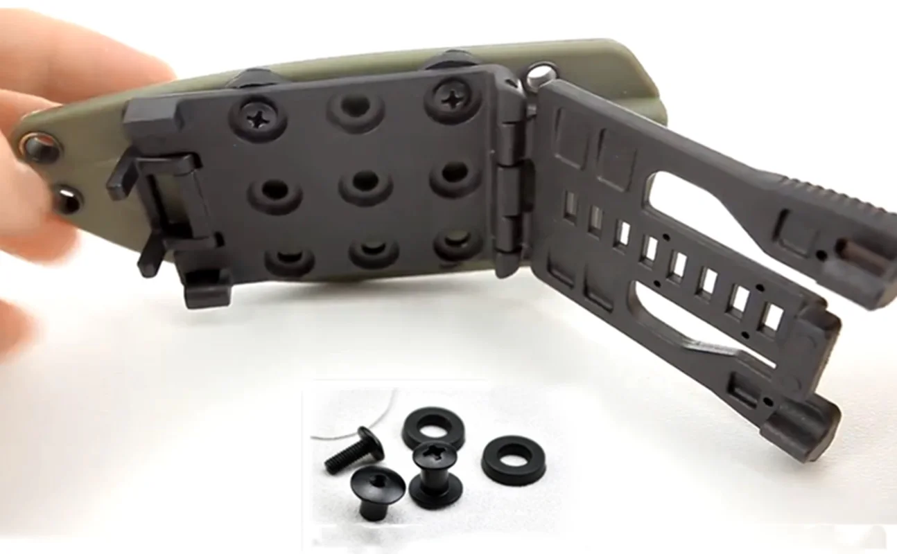 

Multifunctional Knife Sheath Clip Hunting Flashlight Gears Holder Molle-Lok tactical Small Strap System Scabbard Clip