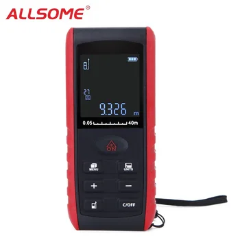 

ALLSOME Laser Rangefinder 40m 60m 80m 100m Digital Laser Distance Meter Laser Range Finder Tape Distance Measurer HT1291-1294