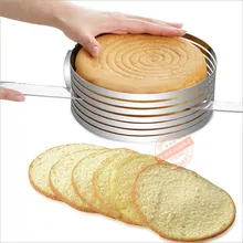 15-30 cm Edelstahl Einstellbare Layer Kuchen Slicer Kit Mousse Mould Slicing Kuchen Einstellung Ring DIY Backformen Werkzeuge Wohnkultur