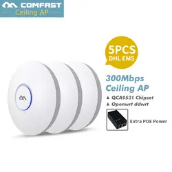 5PCS ~ 300 Мбит/с Беспроводной точка доступа потолка AP WI-FI маршрутизатор WI-FI повторителя WI-FI Range Extender Беспроводной indoor длинные WI-FI покрытие