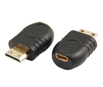 100 шт./лот Micro HDMI Женский к Mini HDMI Мужской HDMI конвертер адаптер Соединительная муфта для HD tv высокого качества