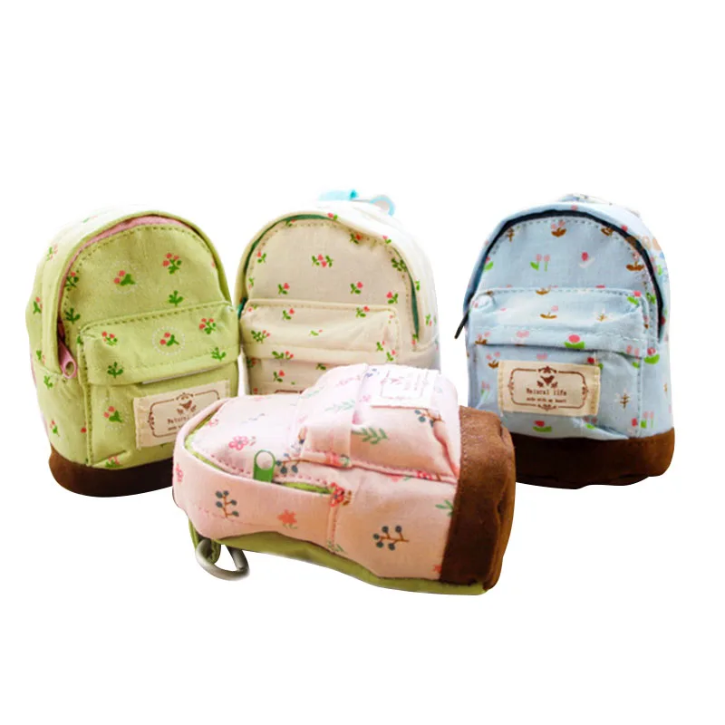 

30PCS / LOT Women Coin Bag Girls Cute Kawaii Card Holder Key Money Small Bags Ladies Printing Purse