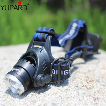 

YUPARD XM-L T6 LED led camping fishing huntingoutdoor sport Headlamp light+ Charger+2x18650 2200mAh rechargeable battery