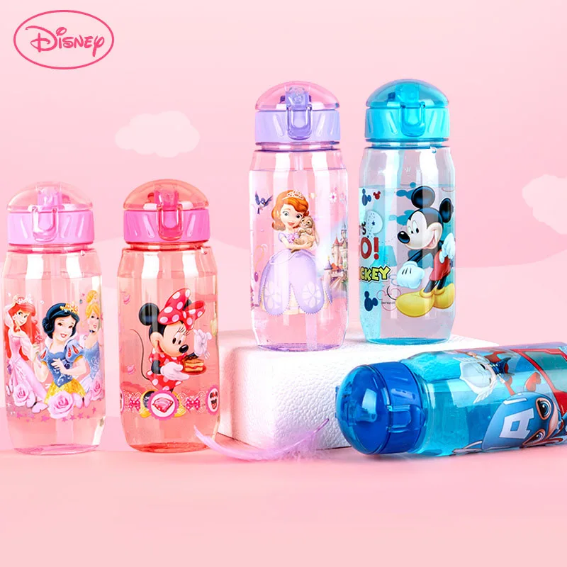 Minnie Mouse Water Bottle with Built-In Straw