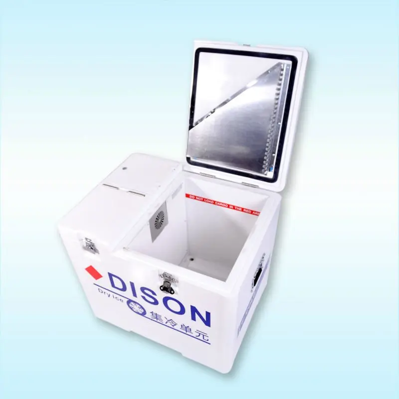 Dry ice refrigeration in the transportion of medicinerefrigeratorice