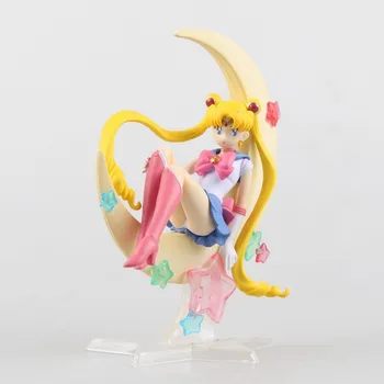 

15cm Sailor Moon Anime Moon Tsukino Usagi PVC Action Figures Collectible Toys model