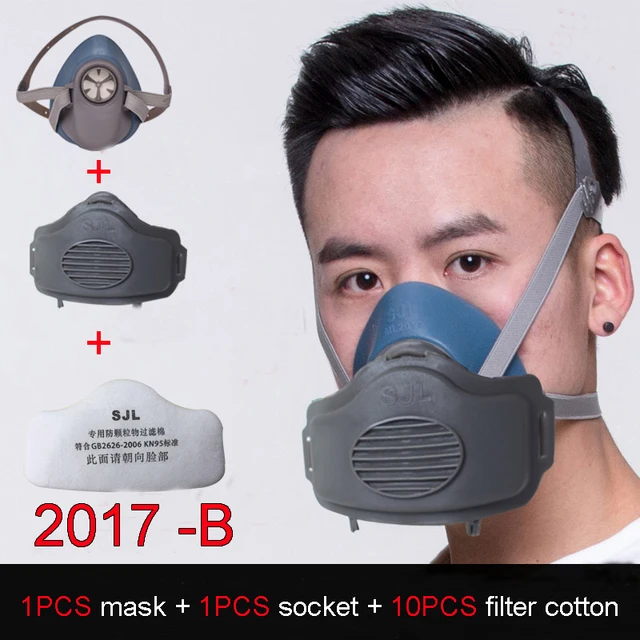 SJL respirator dust mask The New Silica gel Comfortable respirator mask