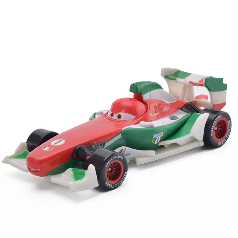 1:55 металлическая литая игрушка Disney Pixar Cars 2 3 Lightning McQueen F1 Francesco Bernoulli модель