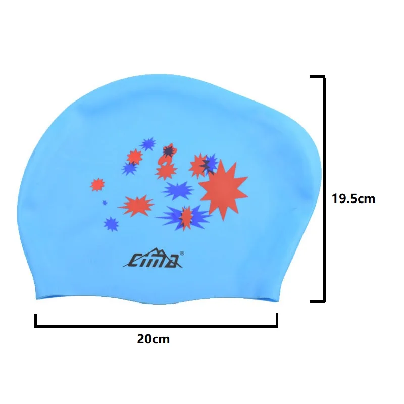 Женская шапочка для плавания для длинных волос, очень большая резиновая Силиконовая Водонепроницаемая шапка для бассейна, профессиональное снаряжение для дайвинга