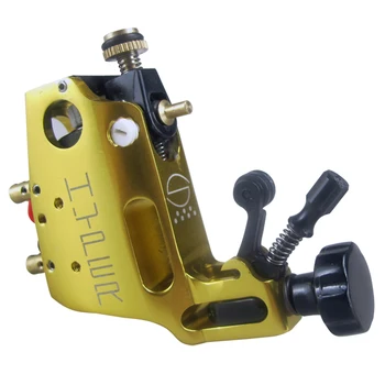 

Digital Beginner Rotary tattoo machine yellow color permanent makeup eyebrow tattoo pen