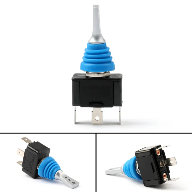 Waterproof Toggle Switch 12mm ON/ON 3PIN SPDT Latching 250V