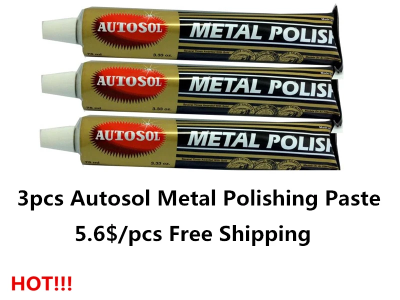 Jrealmer 3pcs 75ml 100g Autosol Metal Polish Paste Scratch Repair Polishing For Copper Silverin