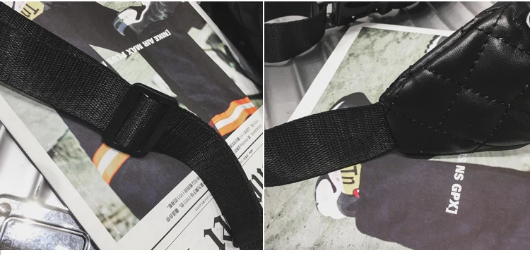 Brand Women Waist Packs Black Pu Leather Fanny Pack Belt Bag Thread Ladies Multifunctional Shopping Travel Waist Bag for Phone_37