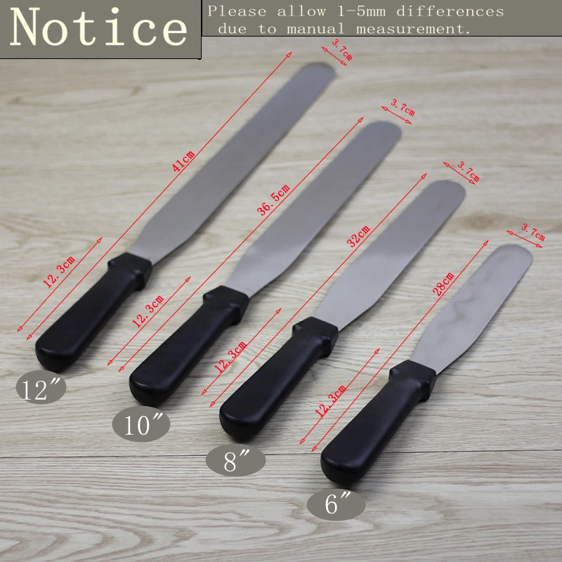 1 Pièce Spatule À Gâteau En Acier Inoxydable, Couteau À Glaçage