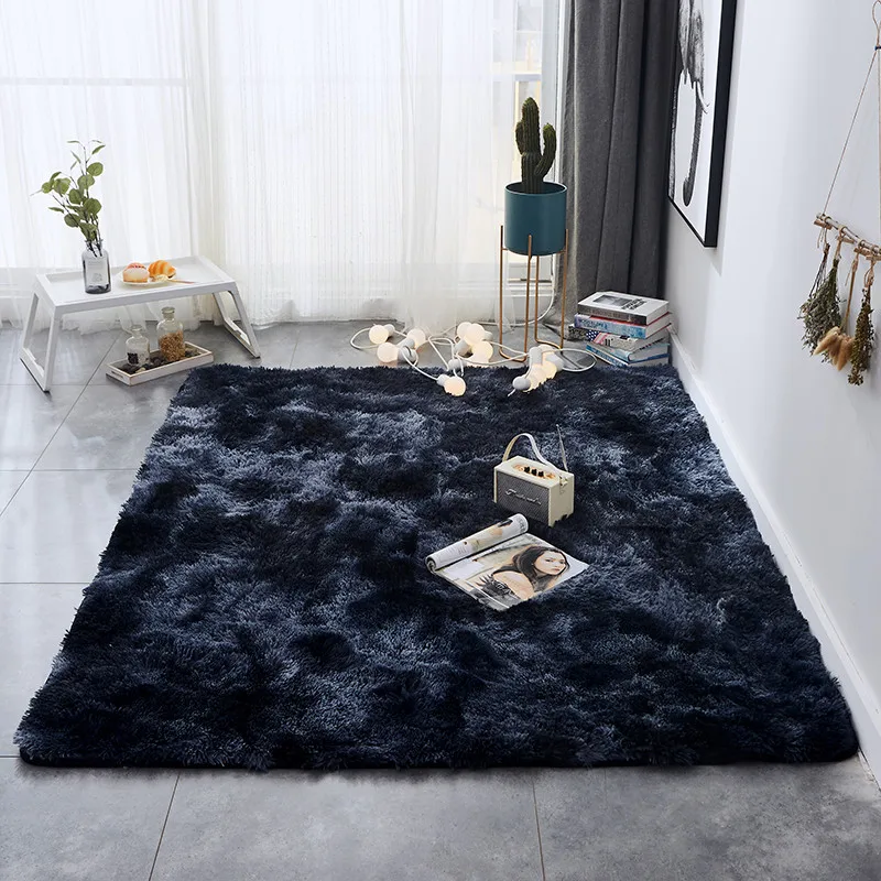 Современные Геометрические чистые цветные ковры для гостиной спальни ковер на диван кофе украшение домашнего стола Противоскользящие коврики