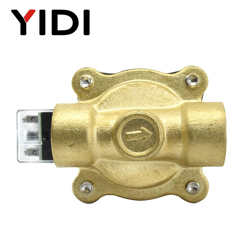 Электрический электромагнитный клапан AC220V DC12V 24 V NC DN08 DN10 DN15 DN20 DN25 1/4 &quot3/8" 3/4
